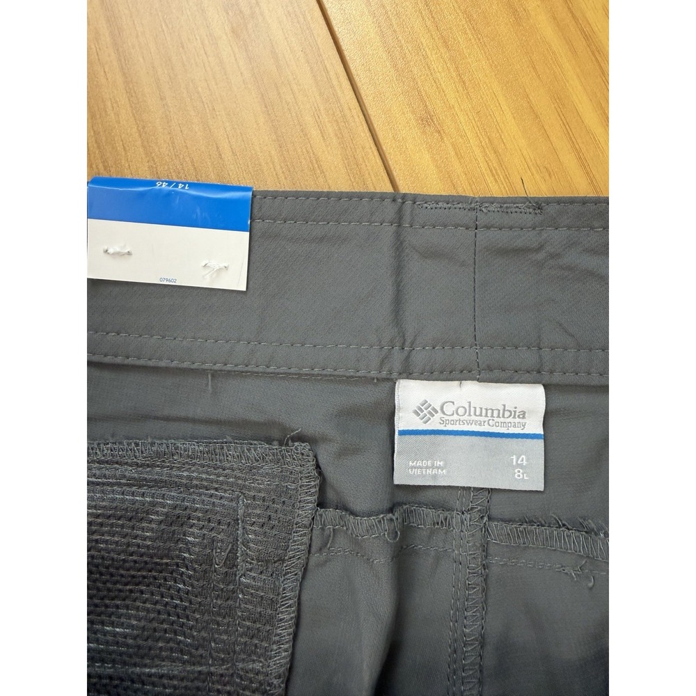 Columbia Cloverdale Women's 14 8L Nylon Cargo Shorts Gray XL0104 - Picture 3 of 5